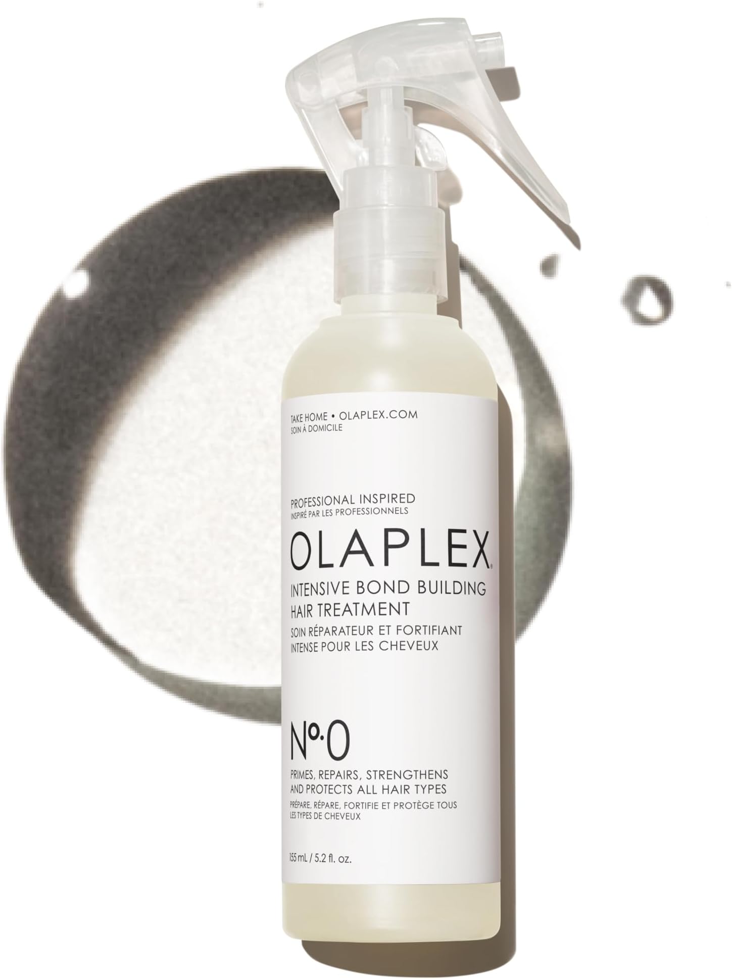 Olaplex No. 0 Intensive Bond Building Hair Treatment, Repairs, Protects, & Strengthens All Hair Types, 155 mL / 5.2 Fl. Oz.