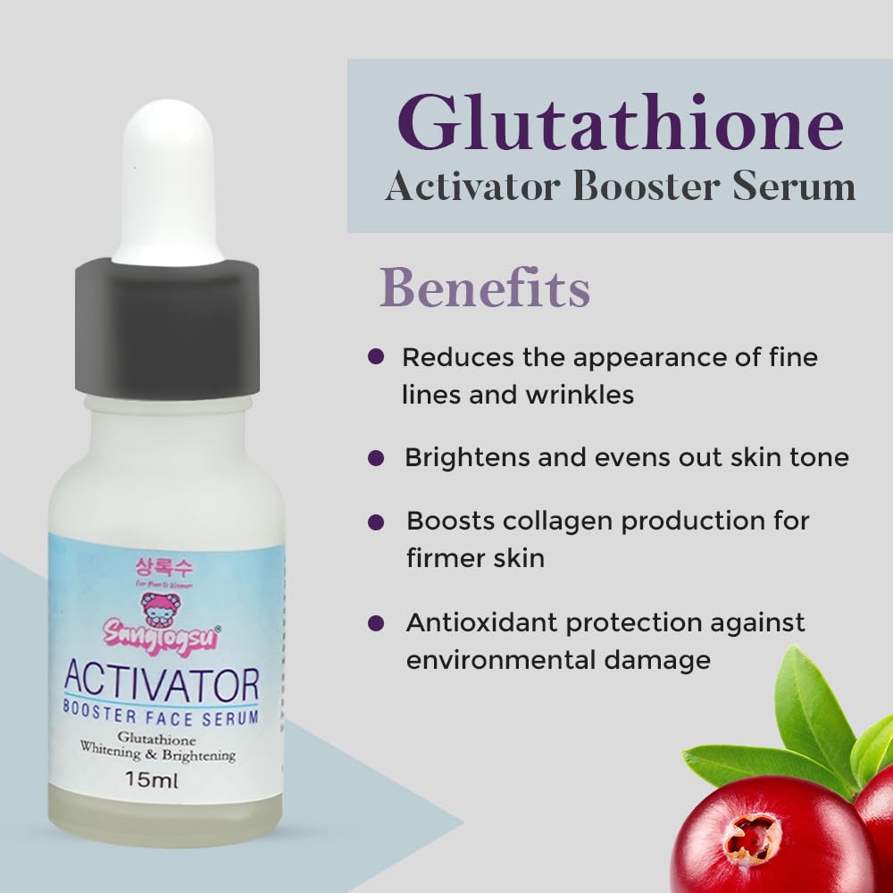 glutathione activator Sanglogsu™ Korean's Glutathione Activator face Serum 15ml : Amazon.in:  Beauty