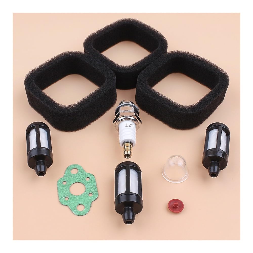 Kit de réparation filtre à air, carburant et bougie d'allumage compatible avec les débroussailleuses TH23D, TH26D, TH23, TH26 TJ27. Pièces détachées for