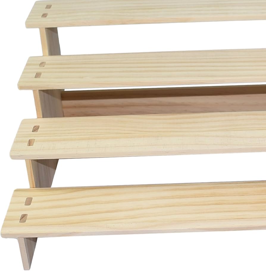 Amazon｜Tachiuwa 木製ディスプレイスタンド、 ジュエリーラック