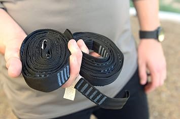 Equip Hammock Straps with Multiple Anchor Points, Black, One Size