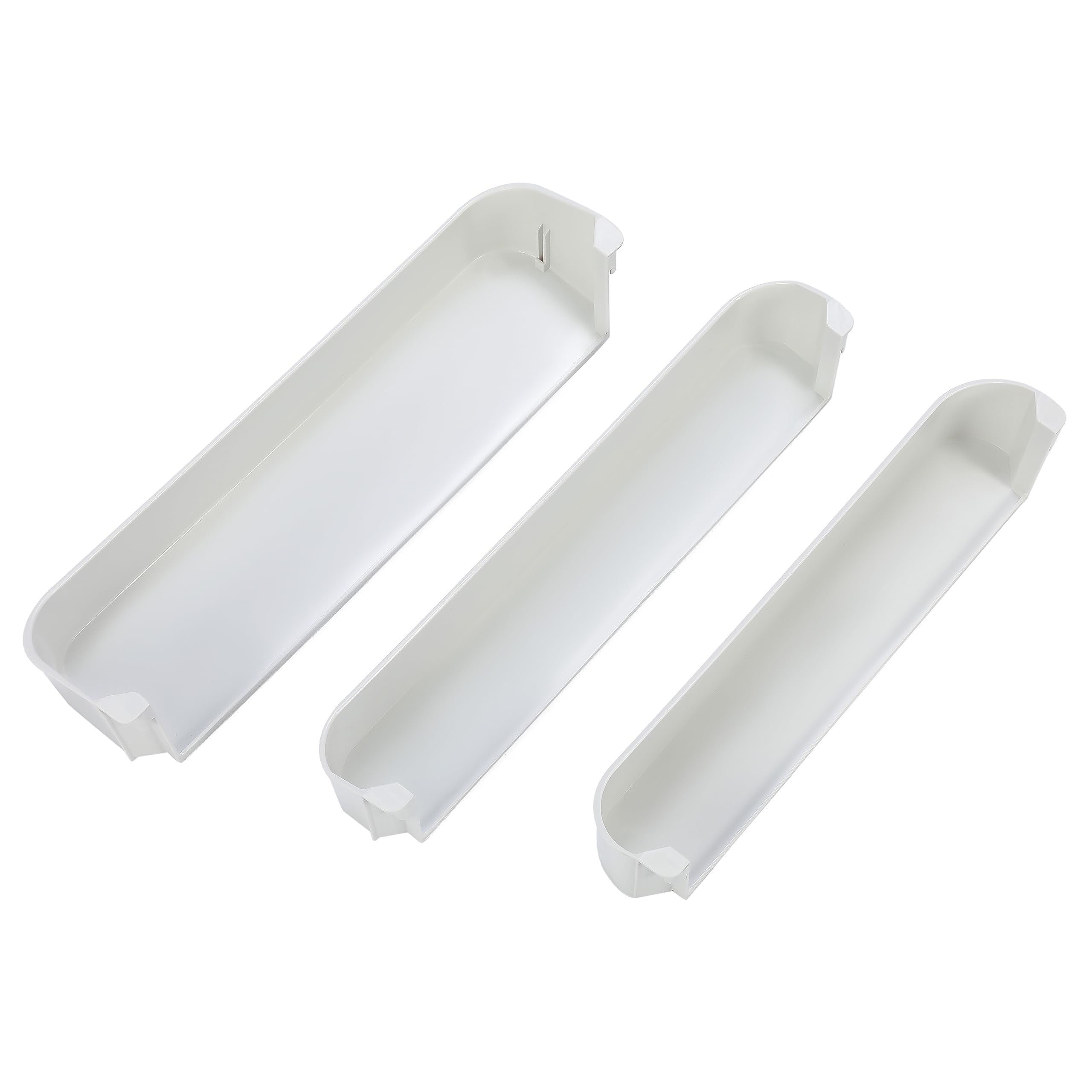 HECASA 29325760166 Zestaw półek na drzwi lodówki kompatybilny z lodówką Dometic i górnym i dolnym plastikiem ABS biała półka na drzwi kosz tylko na śmieci