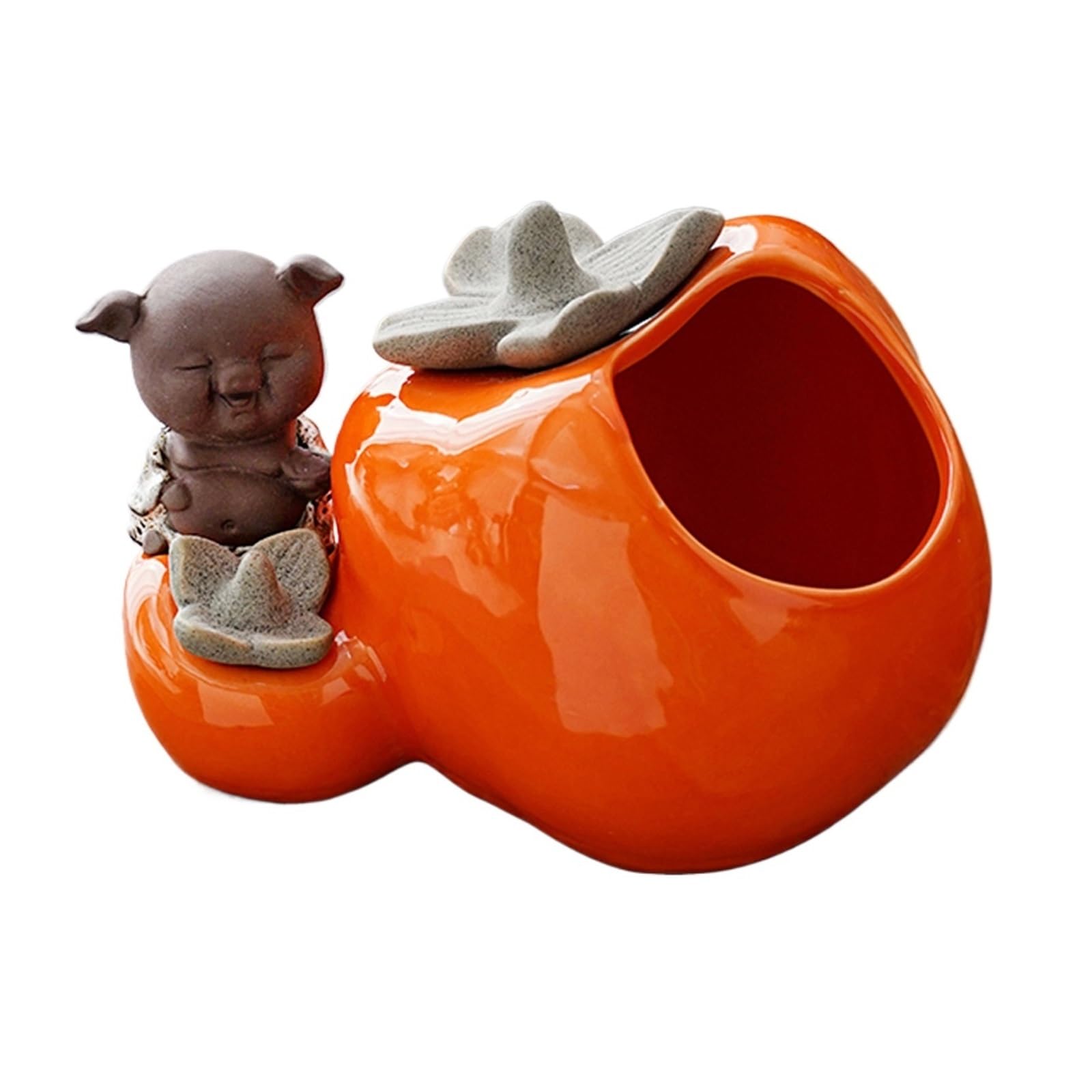 Ashtray Ceramic,Windproof Desktop Smoking Ash Tray Decoration