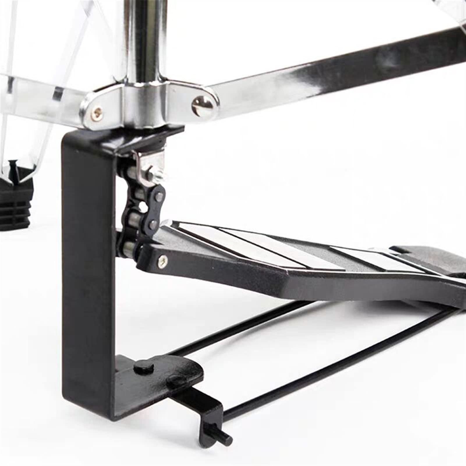 FLFL Soporte para platillo inclinable Doble Hi-Hat Soporte Kit De Tambor Accesorios Tambor Soporte Doble Pierna Cymbal Stand Water Cymbal Stand