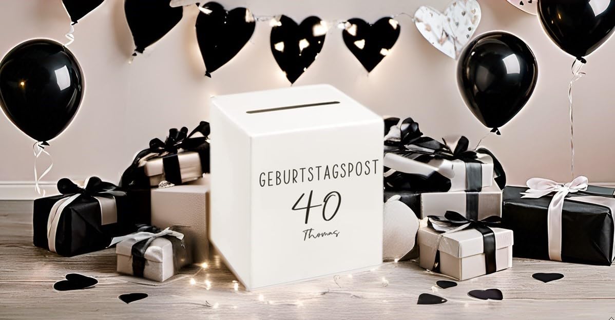 100 Gästegeschenke Zum 40. Geburtstag – Acryl-Schnapsgläser, Dankeskarten & Beutel