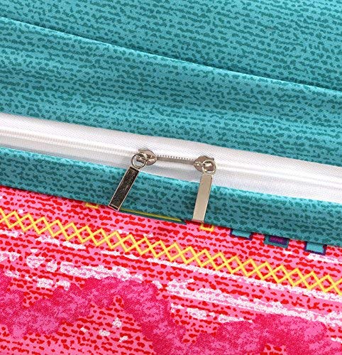 Qucover Luxus Feinbiber-Bettwäsche-Set 4 Teilig Modern Böhmen Boho Exotisch 100% Microfaser Baumwolle 220x240 cm – Bild 4