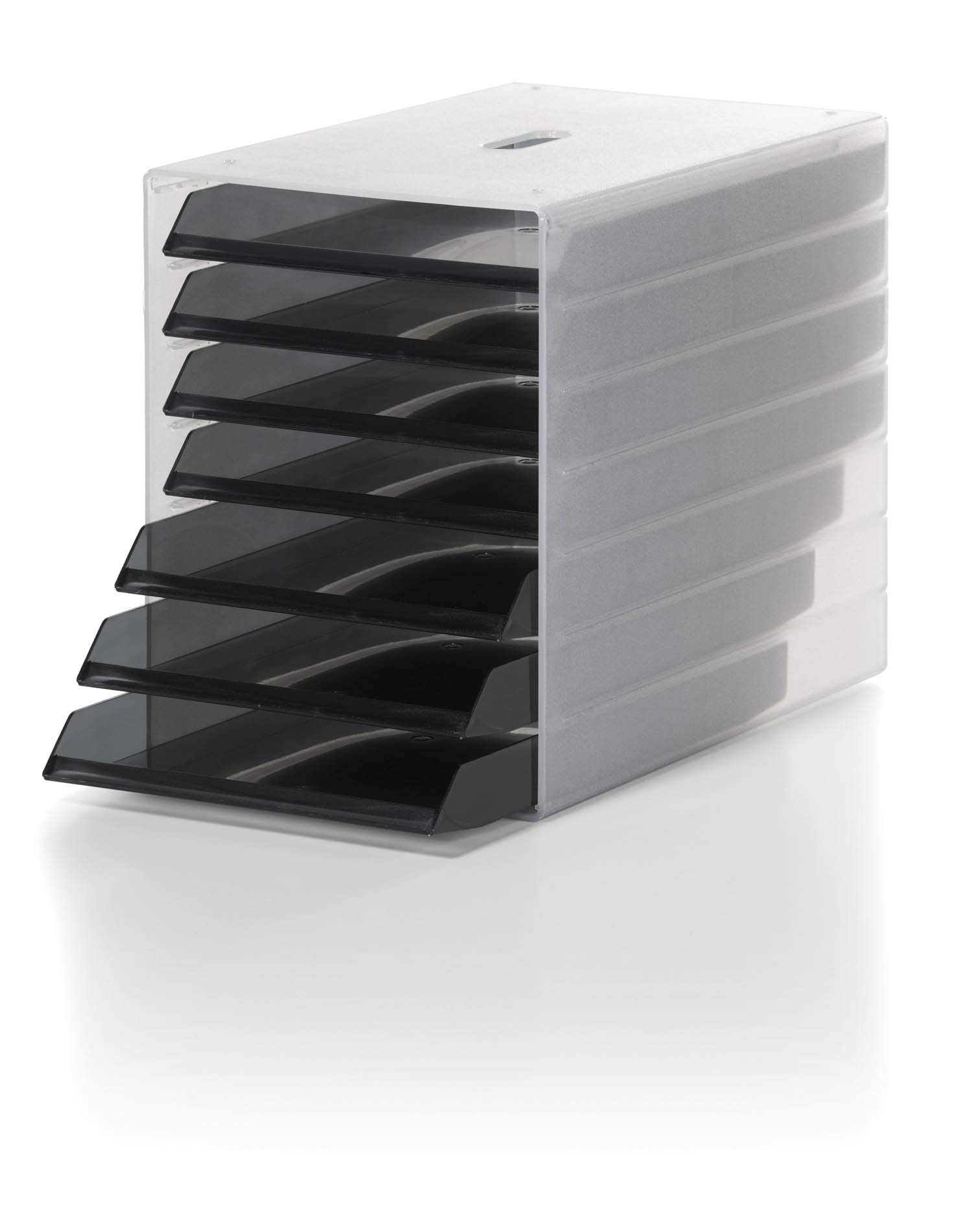 Durable Idealbox Storage Box with 7 Letter Trays C4 - Grey