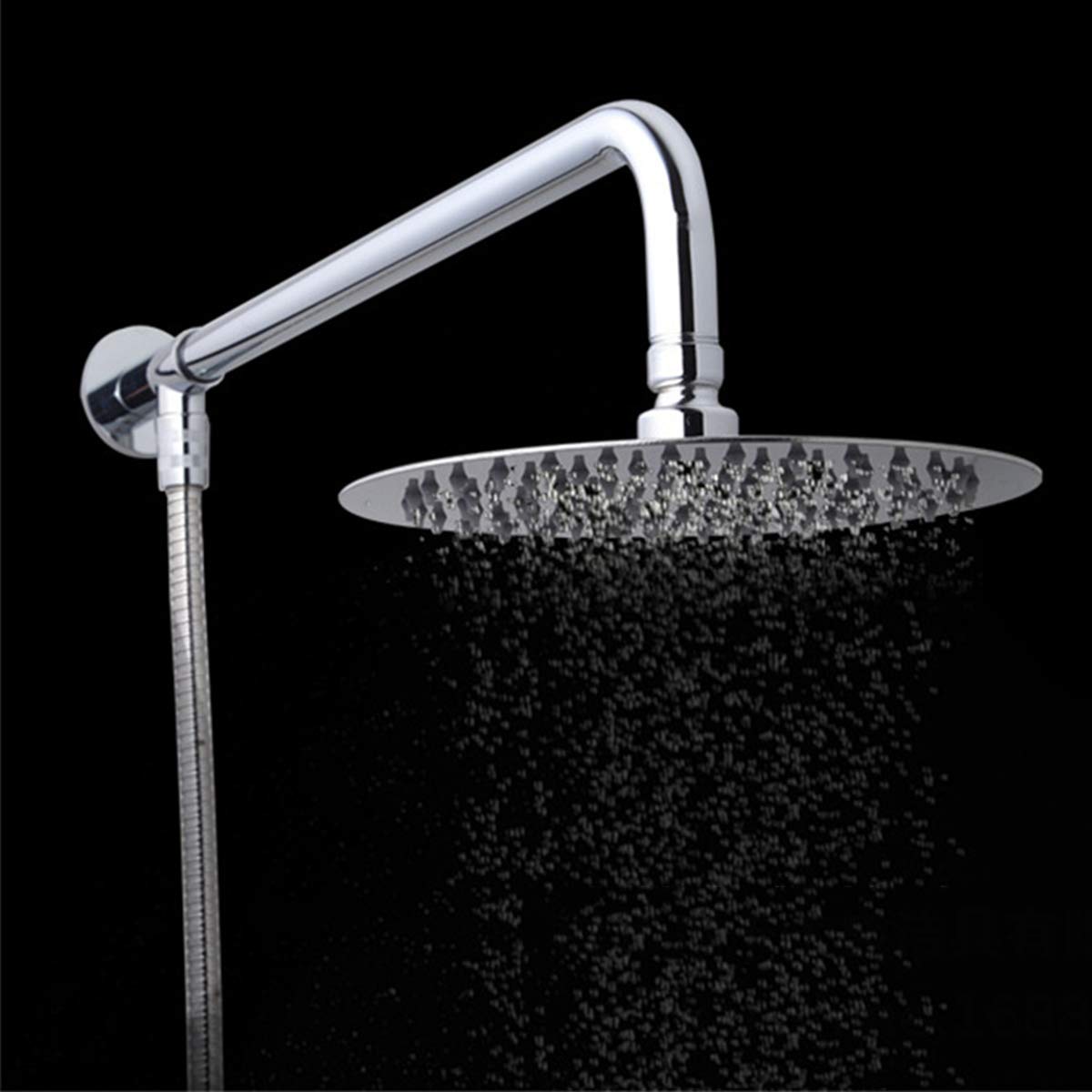 Duscharm Schwanenhals 40.6 Cm – Edelstahl, Poliertes Chrom, Mit Flansch & Teflonband