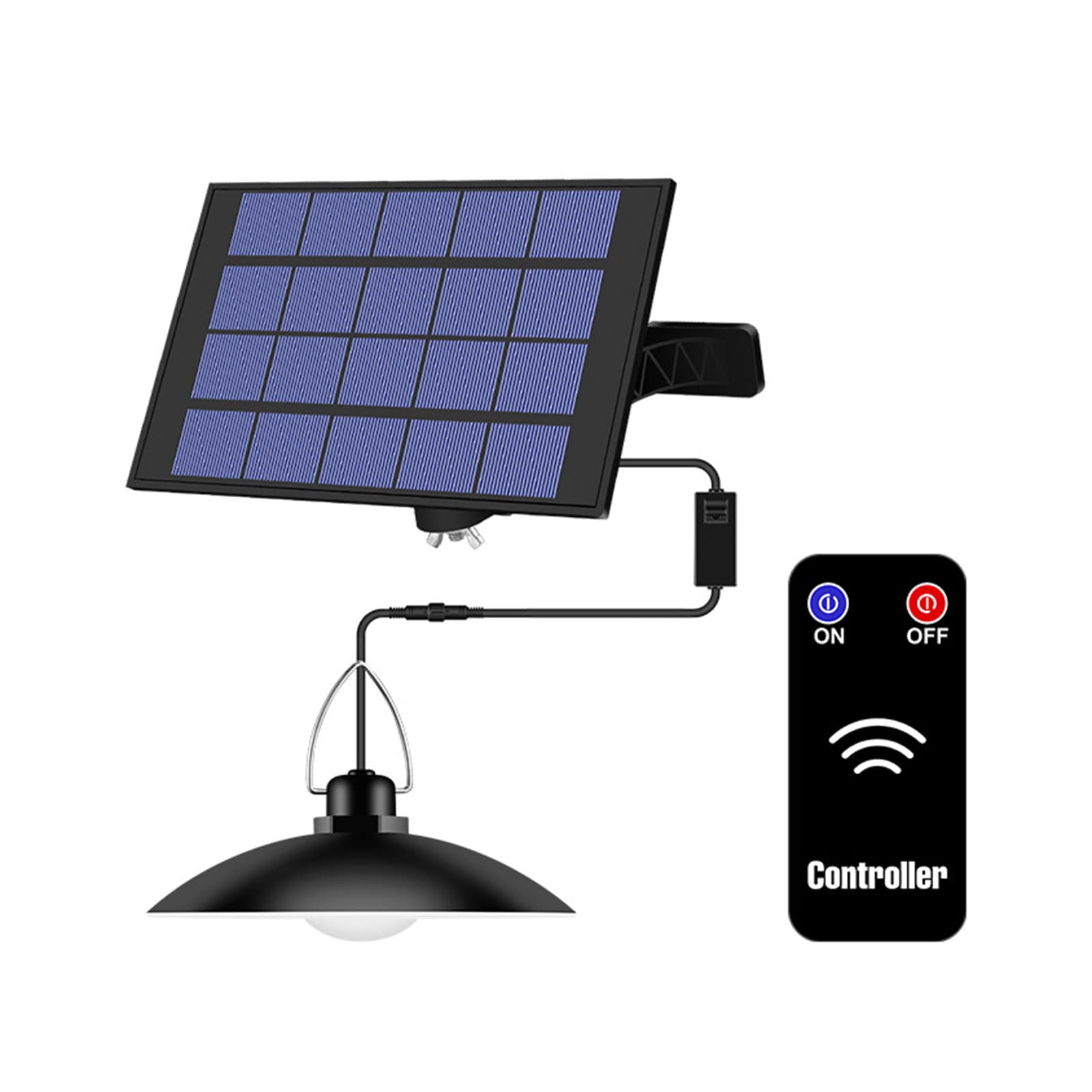 Lampe à suspension solaire avec contrôle intelligent de la lumière et télécommande