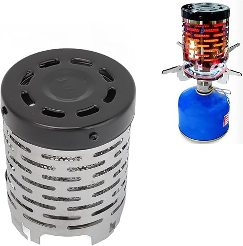 Miniatura 4 de Cubierta de estufa de calefacción de acero inoxidable, cubierta de estufa de calentamiento mini calentador de camping para mochileros al aire libre