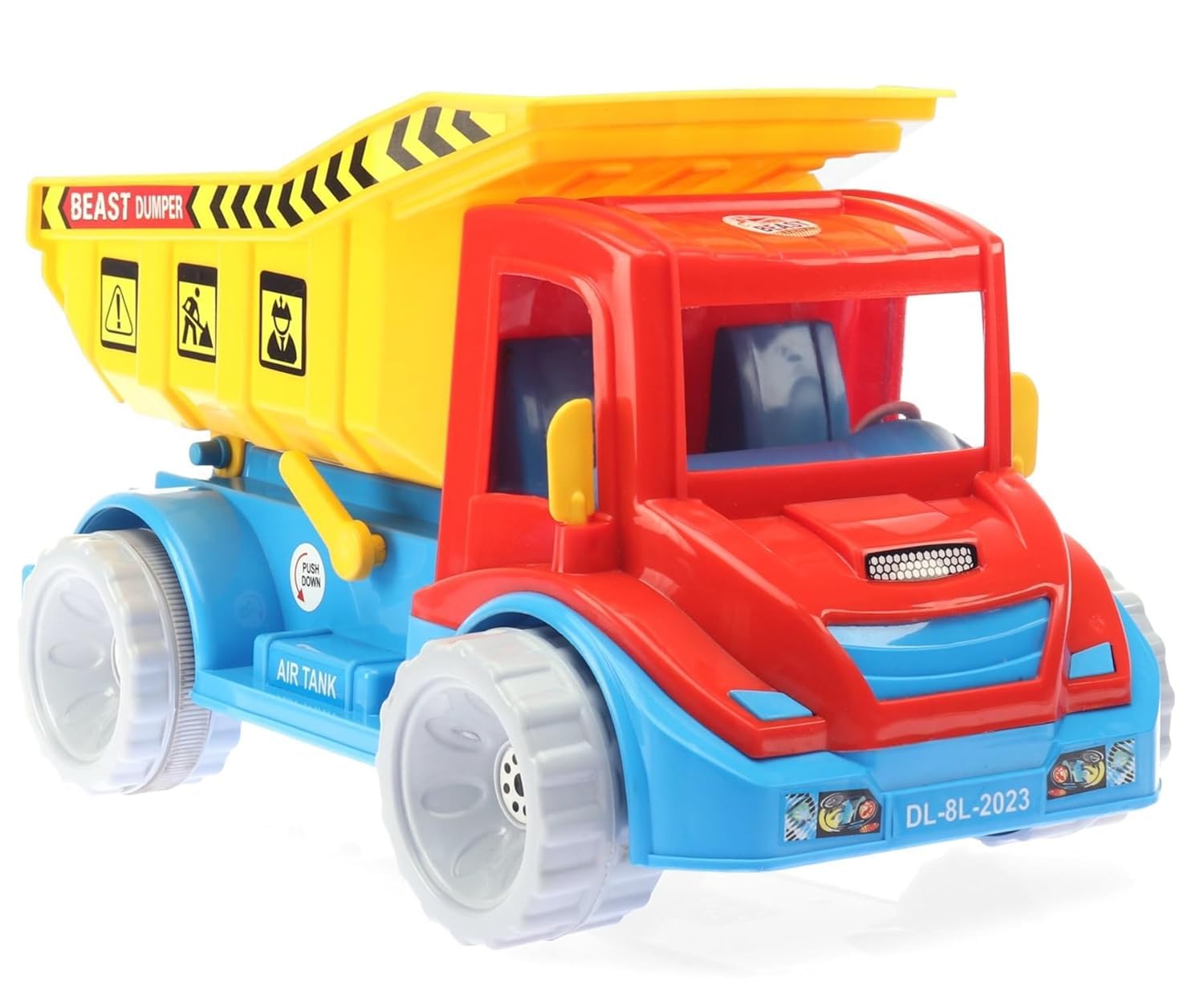 Kiddie castle Friction Beast Dumper Truck Toy with Openable Dump for Toddlers/Kids | Truck Toys for Kids Big Size | Vehicle Toys for Kids | Dump Truck Toys for Boys (B0D83X7HJ5) Amazon Price History, Amazon Price Tracker
