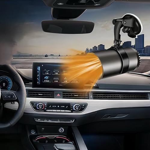 Calentador portátil para automóvil, calentamiento y refrigeración rápidos 2 en 1, descongelador de parabrisas, calentador de automóvil de 12 V que