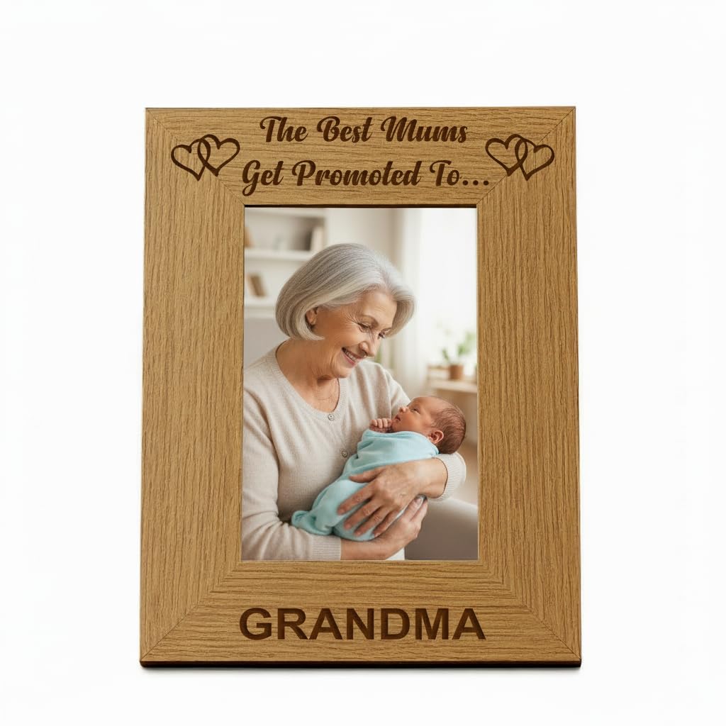 Ukgiftstoreonline Best Mums Get Promoted To Grandma Portrait Photo Frame (4 X 6 Inch)