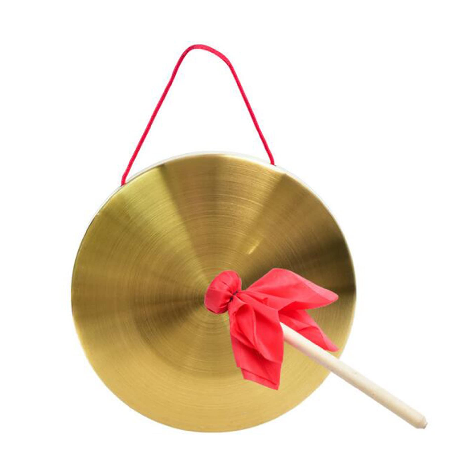 Tam Tam Gong - Instrumento de percusión tradicional chino - Gong universal con mazos, chow gong decorativo de cobre para uso doméstico y de oficina
