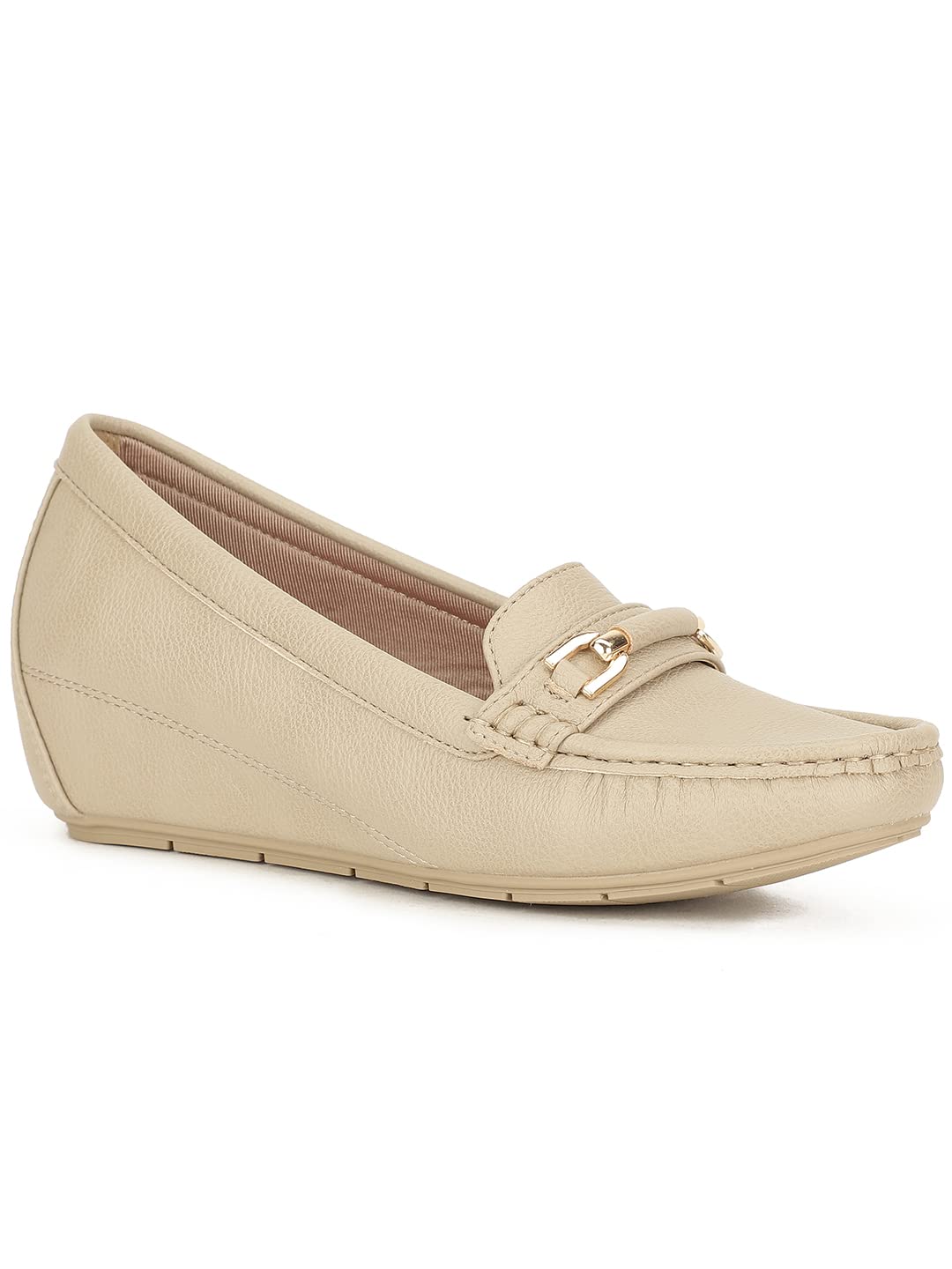 Bata Women Zaynab Loafers, Beige, UK 5, (6518699)