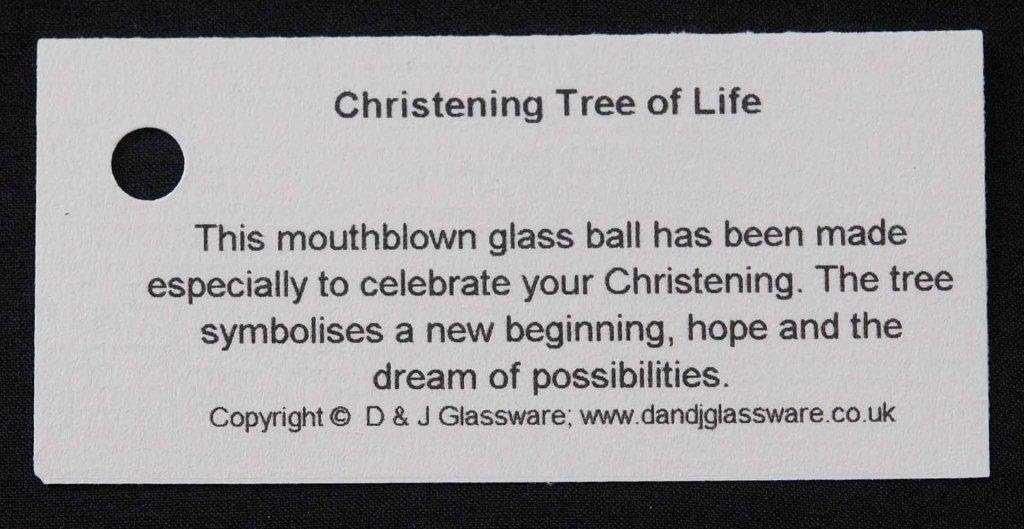D&J Glassware New Baby Tree of Life Hanging Glass Ball (Blue) - Image 5