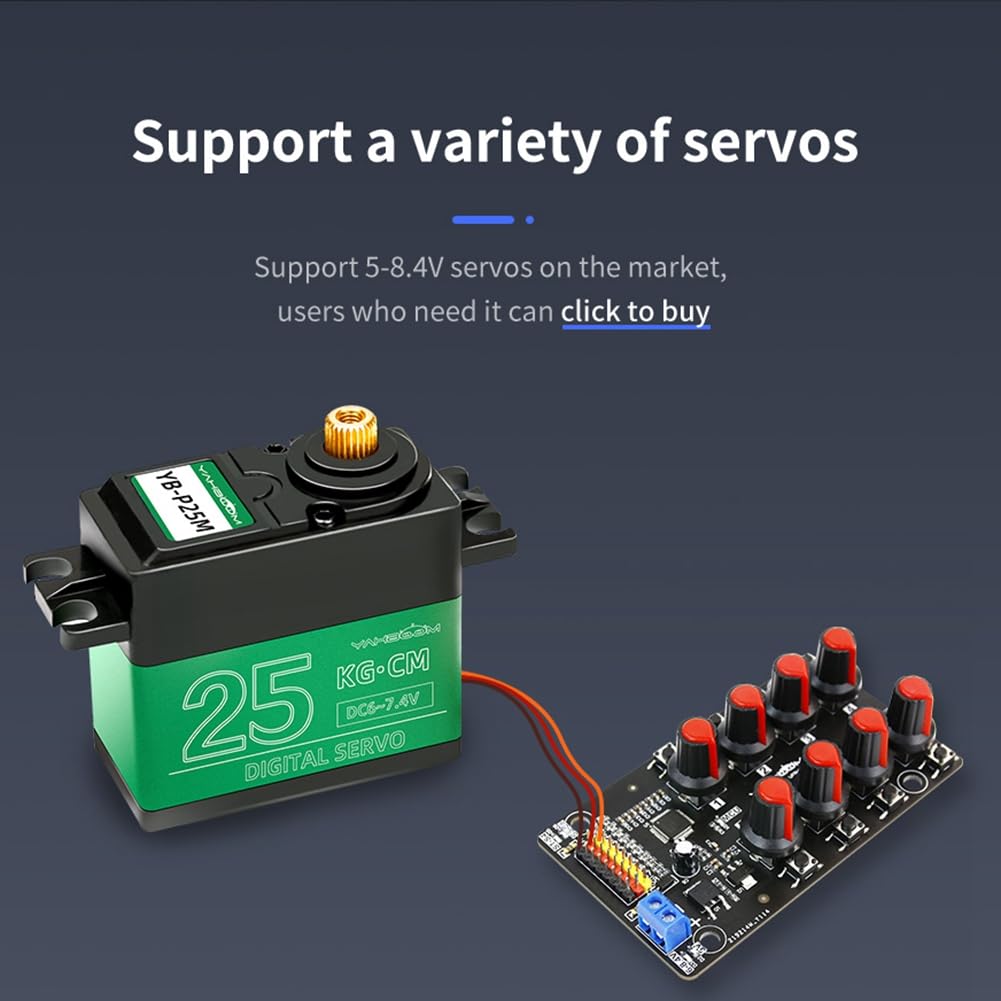 Servocontroller a Vie Braccio Robotico Scheda di Prova Manopola del Controller Sviluppo Pwm 8 Vie Scheda di Debug di Controllo Industriale