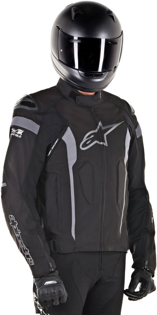 Alpinestars Men's T-Missile Drystar Motorcycle Jacket Tech-Air Compatible, Black/White/Red, Medium : Automotive