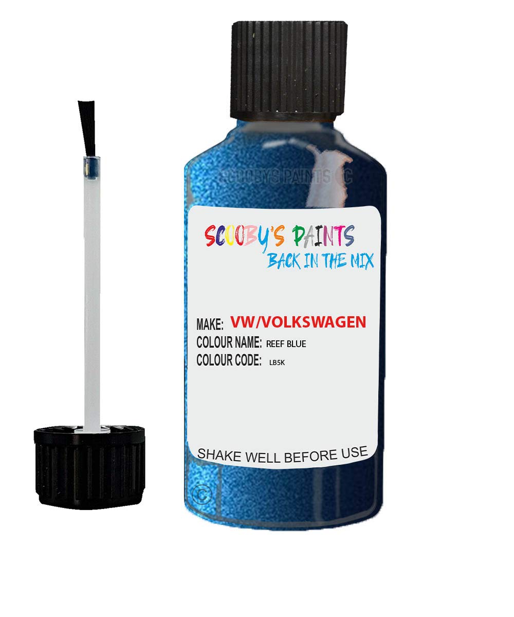 Gift Plaques Uk Blue Scobby Paints Car Scratch Repair Touch Up Paint 20Ml Compatible With Vw Reef Lb5k
