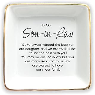 Son In Law Gift Ring Dish, Future Son Gift, Son in law Wedding Gift, New Son Gift, Son in law Present Christmas Gift, Future Son in law gift, Son in Law Present, Son in Law Birthday Gift, Groom Gift