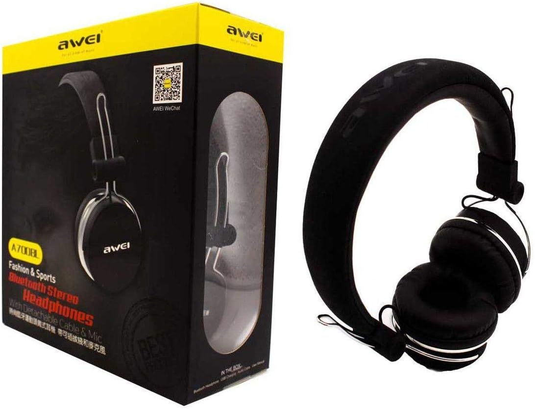 AWEI A700BL Headphone and Retail Box