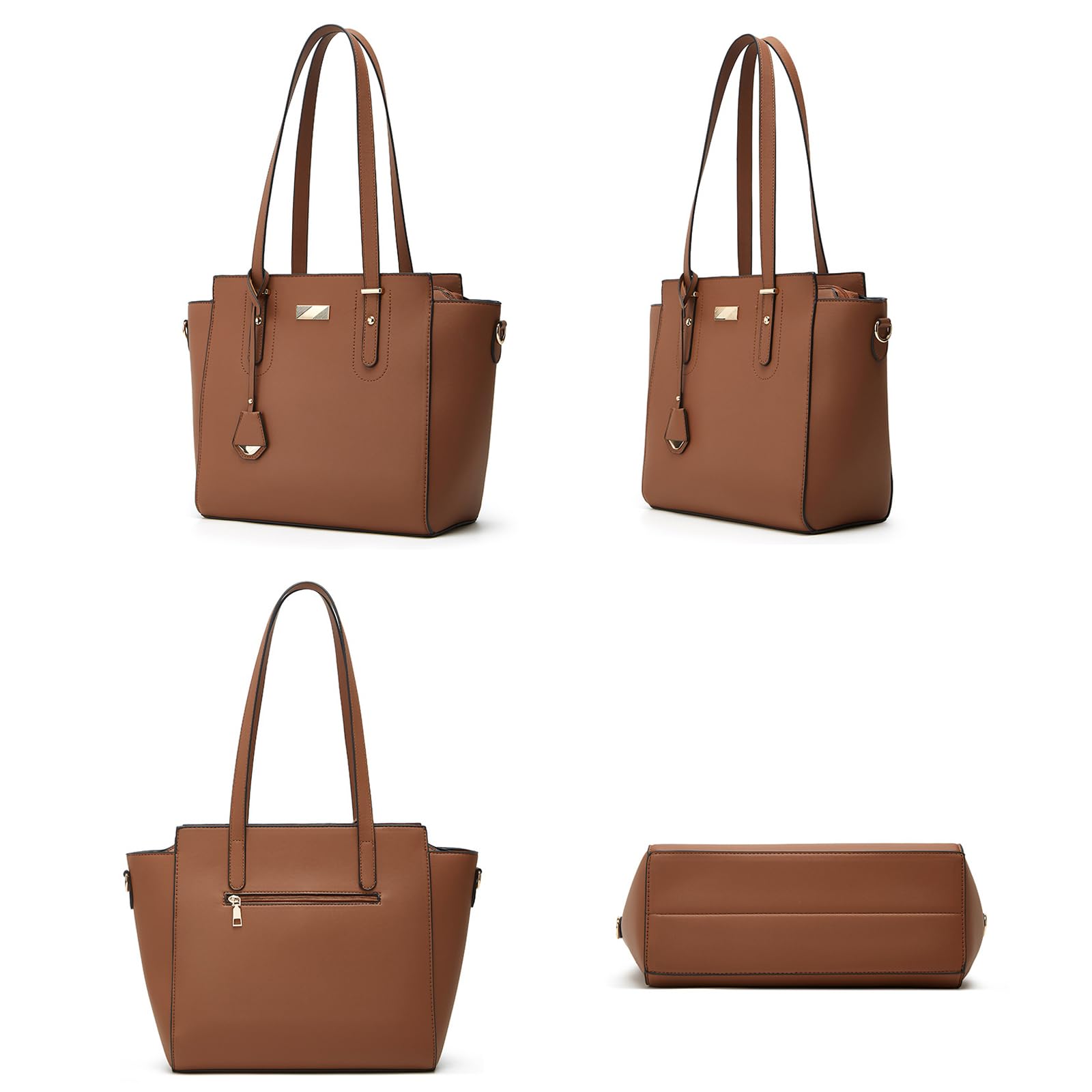Borsa a tracolla in PU morbido capacità Tasche multiple e tracolla regolabile Borsa a tracolla per uffici e uso quotidiano Lavoro capacità
