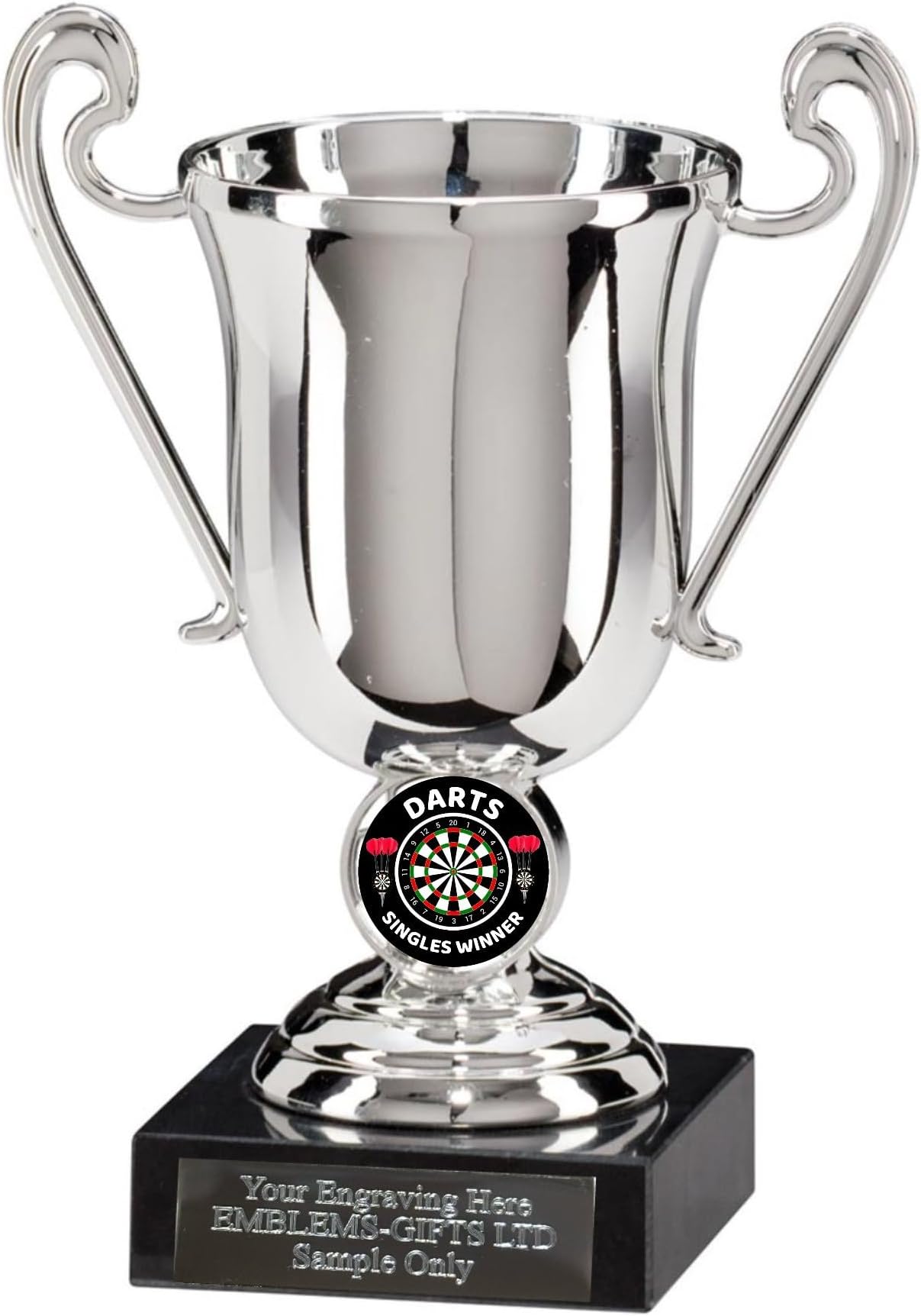Darts Singles Winner Award 155mm Plastic Cup Engraved Free