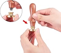 Vista 7 de PH PandaHall Sello de cera de brújula, sello retro vintage para adornar sobres, invitaciones de boda, embalaje de regalo