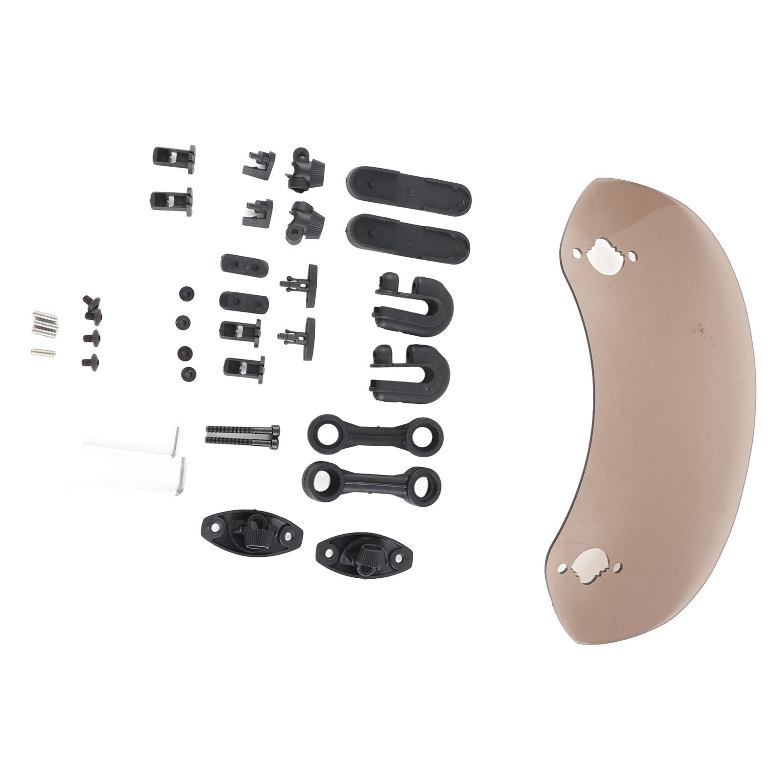 Clip réglable sur Pare-Brise Déflecteur de Vent Extension de Pare-Brise Spoiler Accessoires pour et Autre Installation de Type général de Moto