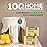 ANECO 100% Compostable Food Waste Bags 2.6 Gallon With Handles, Small Compost Bags for Countertop Bin, OK Compost HOME & BPI Certified Compostable Kitchen Food Waste Bag (45 Count)
