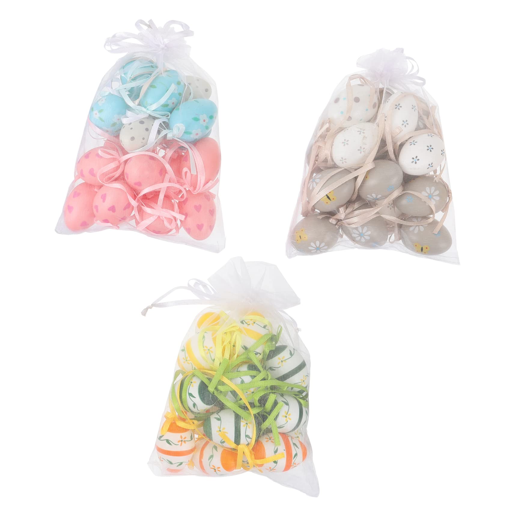 ABOOFAN 108 STK Ostereier Plastic Easter Eggs Ostern Eier Ostern hängende Eier osterdekoration hängende Eier Spielzeug Ornament Hängender Eieranhänger Osterei-Anhänger künstlich schmücken
