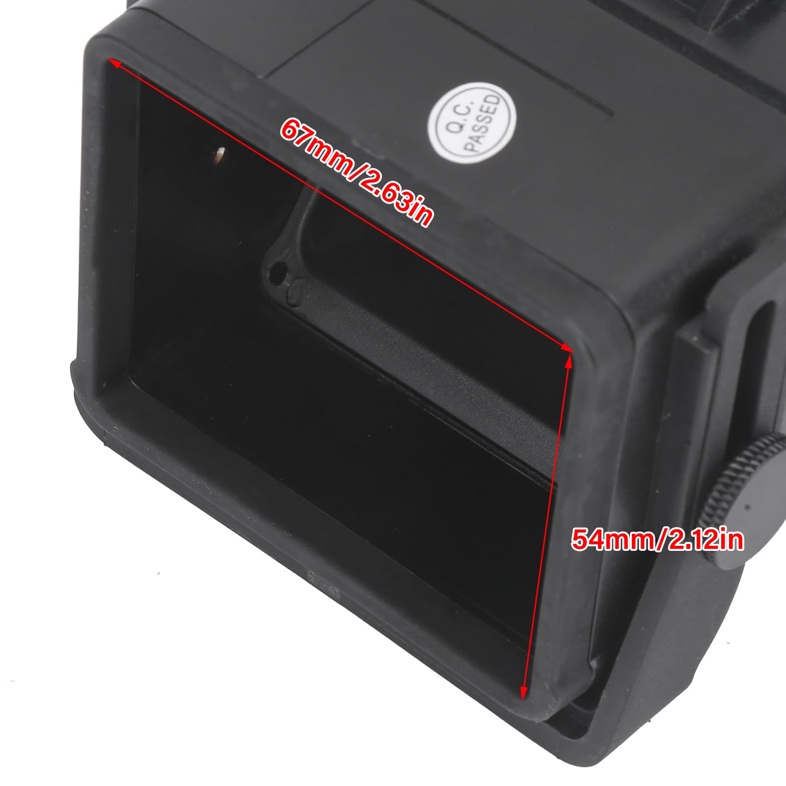 Visor de pantalla de videocámara, visor macro LCD detallado para cámaras sin espejo para cámaras réflex