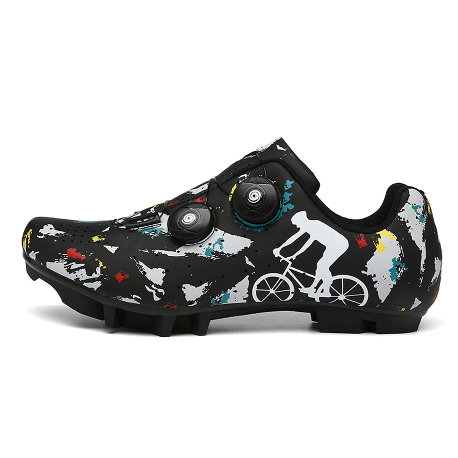 Fahrradschuhe Herren Damen MTB Schuhe SPD Mountainbike Schuhe Anti-Skid Atmungsaktiv Radschuhe Rennradschuhe