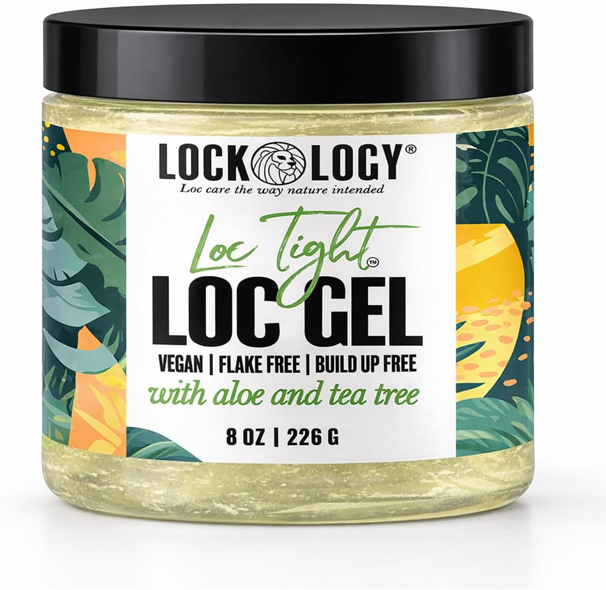 Gel for Loc Retwist, Organic Aloe & Tea Tree, No Build Up or Residue, All Natural & Made In The USA, Best for Dreadlocks Hair Care, Hair Styling Gel, Afro-Textured Hair, Gel, 16 oz