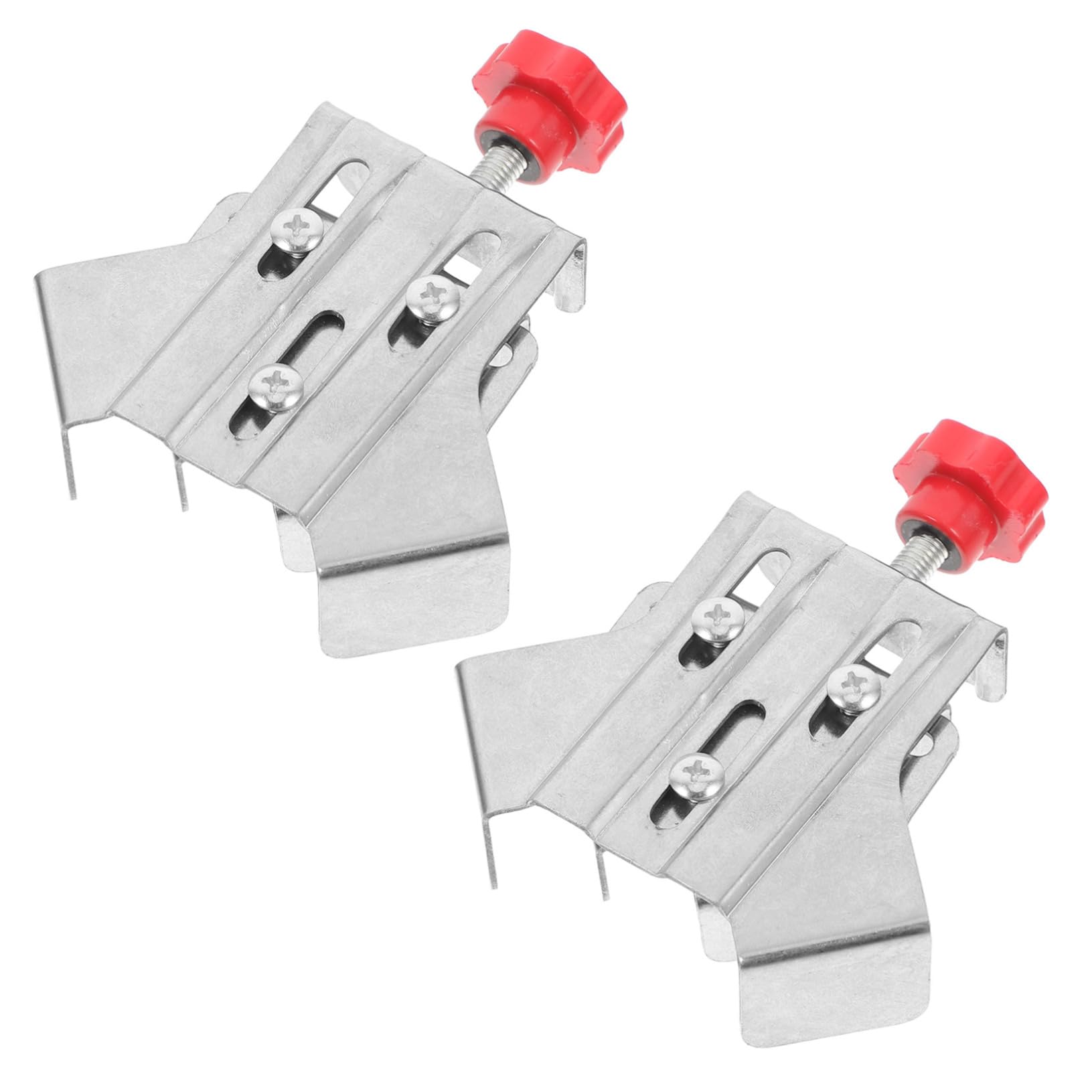 SOLUSTRE 2pcs Right Angle Clamp Right Angle Woodworking Clip Corner Clamp Work Corner-clamps Clamps for Corner Wood Working Clamp Small Clamps Metal Corner-clamp Stainless Steel Silver