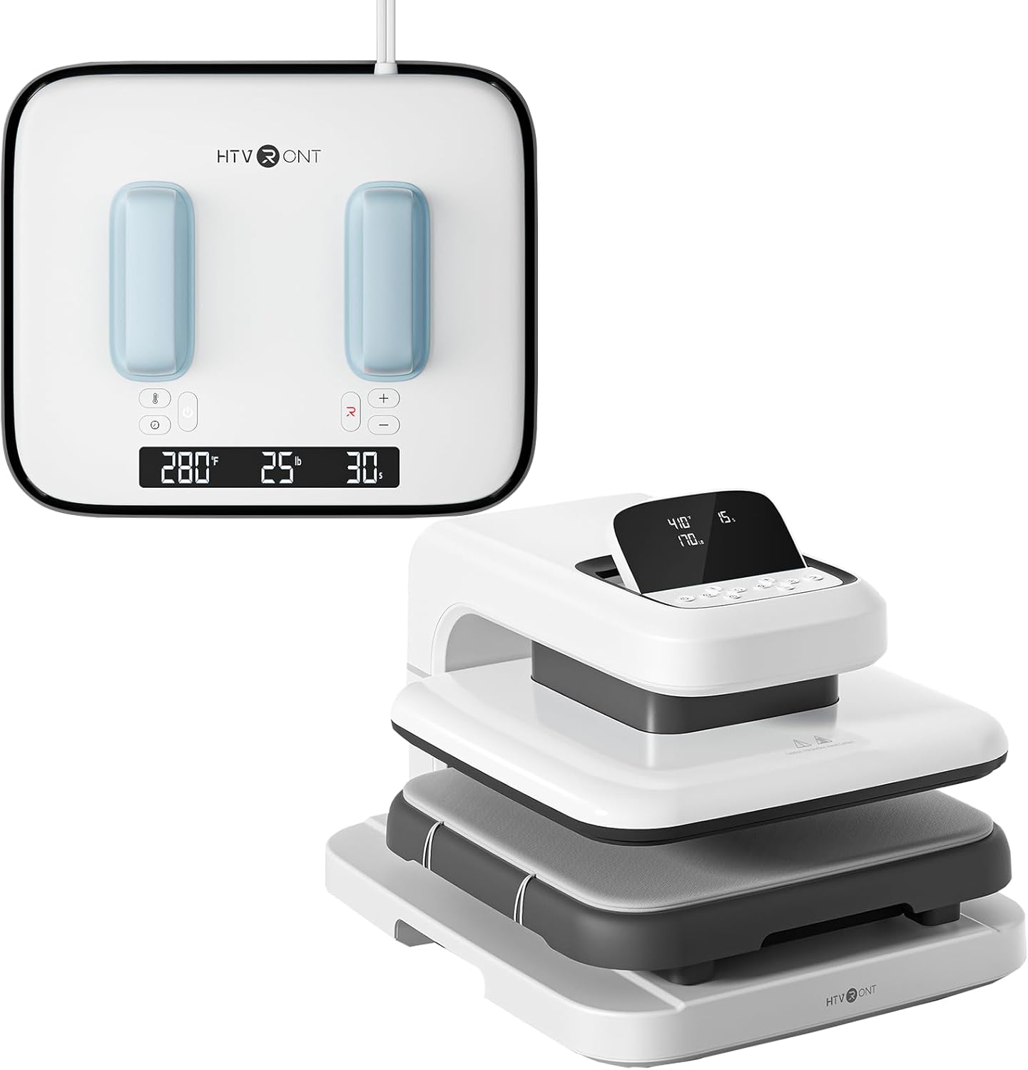 Termofijadora HTVRONT H10 12x10" y Auto Heat Press 2