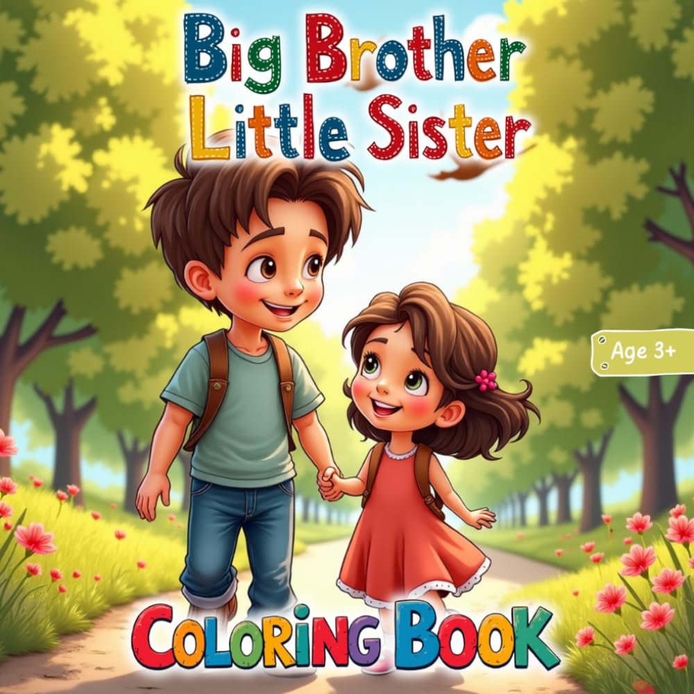 Big Brother, Little Sister - Bonding Coloring Book: Sibling Love: Moments to Color (Sibling Coloring Books)