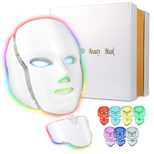 Embryant 7 colores, 7 colores cuello, cara clara, 7 colores de cara y cuello con función de microcorriente (7 colores)