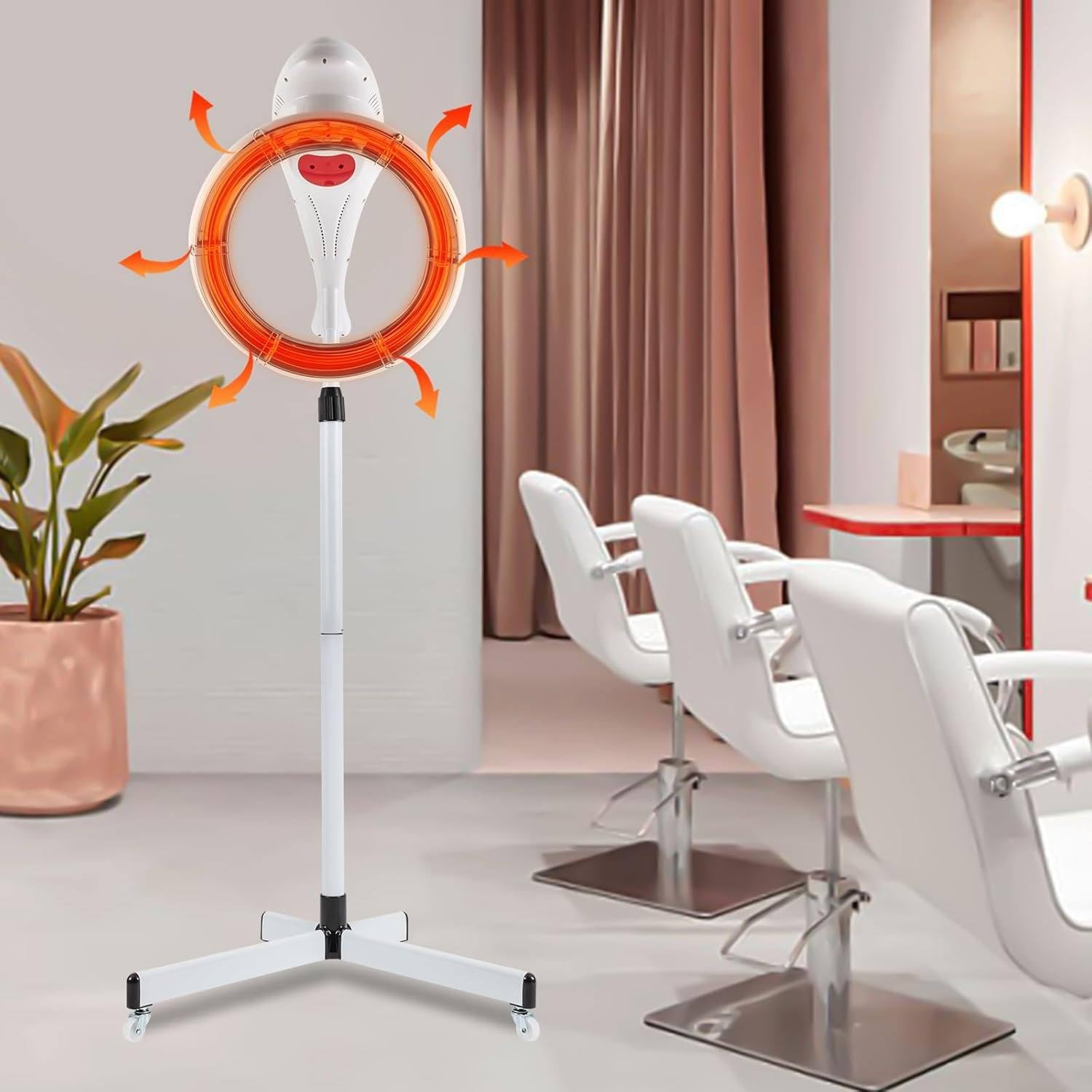 Infrared Hair Dryer Color Processor Stand Hair Dryer 950W Orbiting Rotating Hair Processor Hairdress Salon Hair Drying Machine