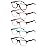 JOSCHOO 5 Pack Reading Glasses Men Women Spring Hinges Comfortable Glasses for Reading (5Clours-3, 0.75)