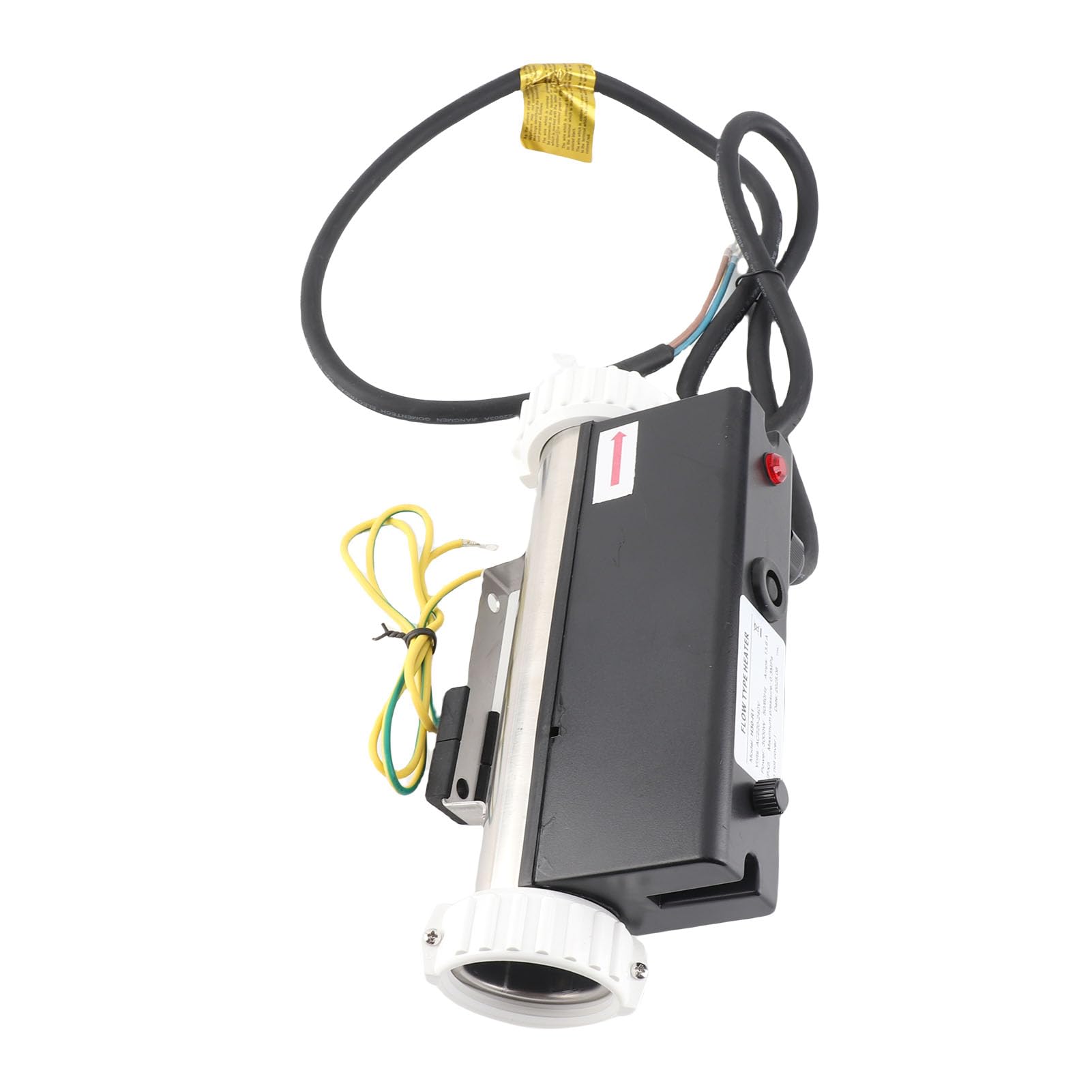 Calentador de Piscina, Calentador Eléctrico para con Control de Temperatura e Interruptor de Protección contra Altas Temperaturas para SPA, Bañera y Piscina. Termostato (3KW)