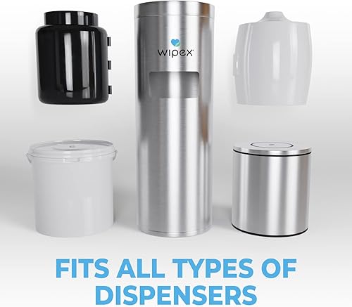 Miniatura 3 de Wipex Toallitas de gimnasio y fitness, 800 unidades con rollo de repuesto antiséptico BZK para dispensadores, 2 paquetes (1600 toallitas)