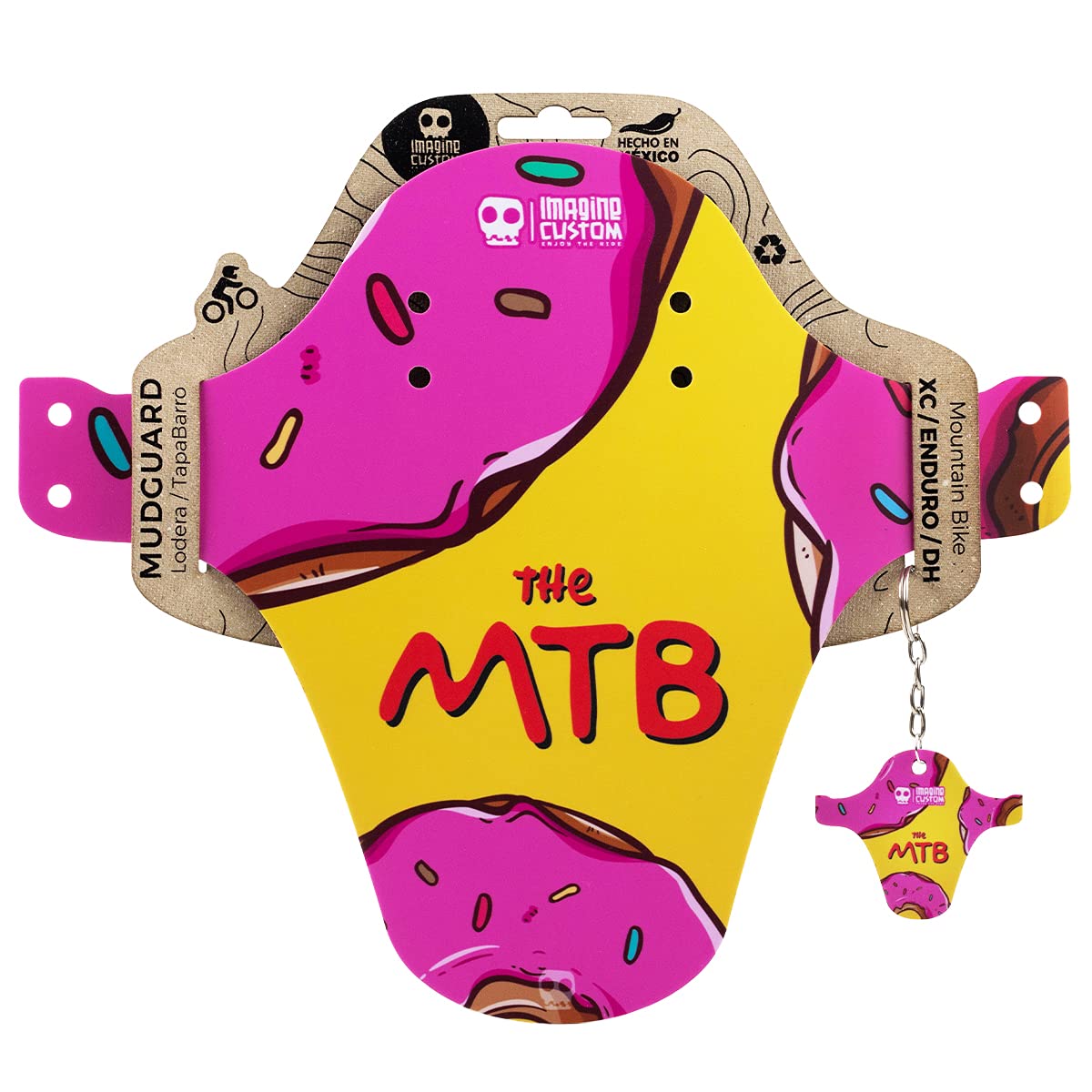 Imagine Custom MTB Donuts Front Mudguard,Bike Fender, Bycicle Fender MTB (Polypropylene)