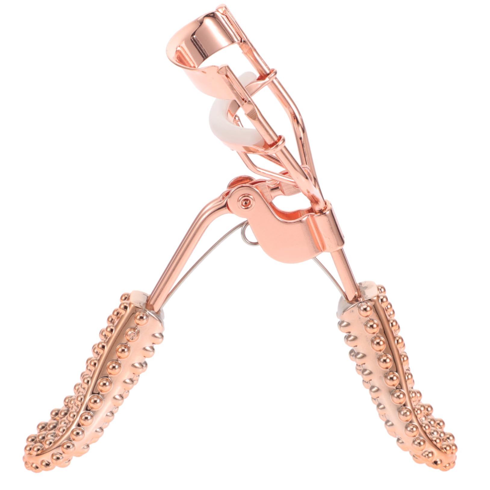Gogogmee Sturdy Eyelash Curler Rose Gold Handle Portable Lightweight for Lash Curling