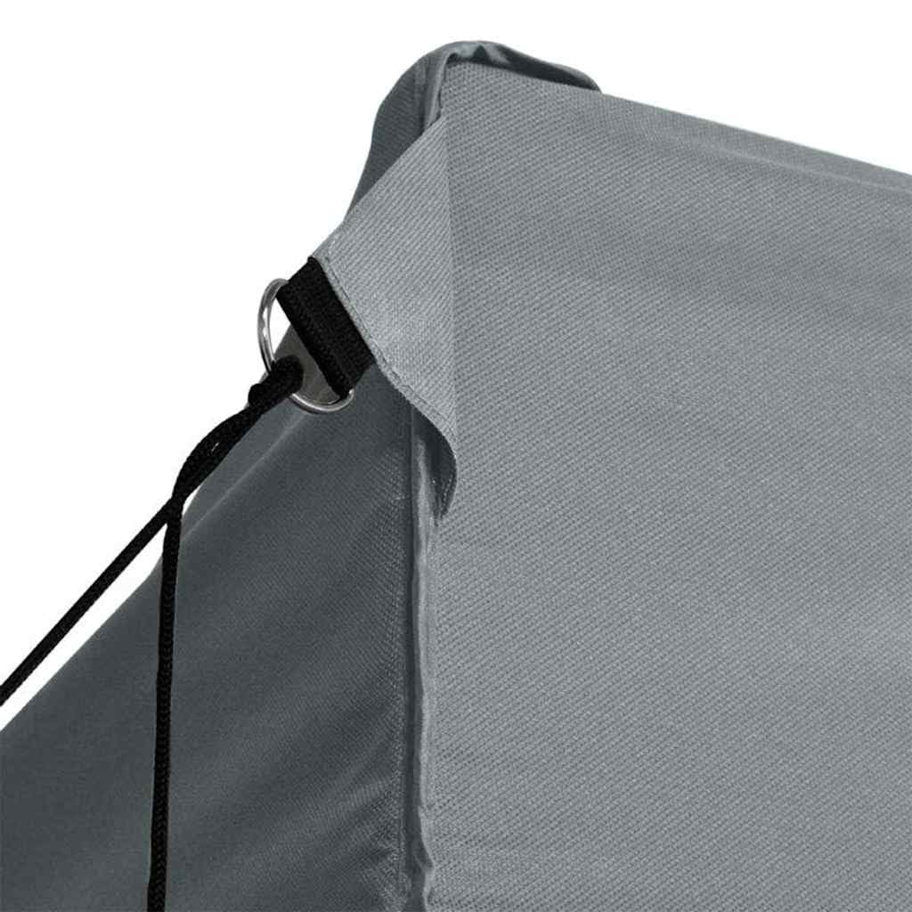 Partyzelt Faltbar 3x4m 3 Seitenwände Garten Pavillon Anthrazit