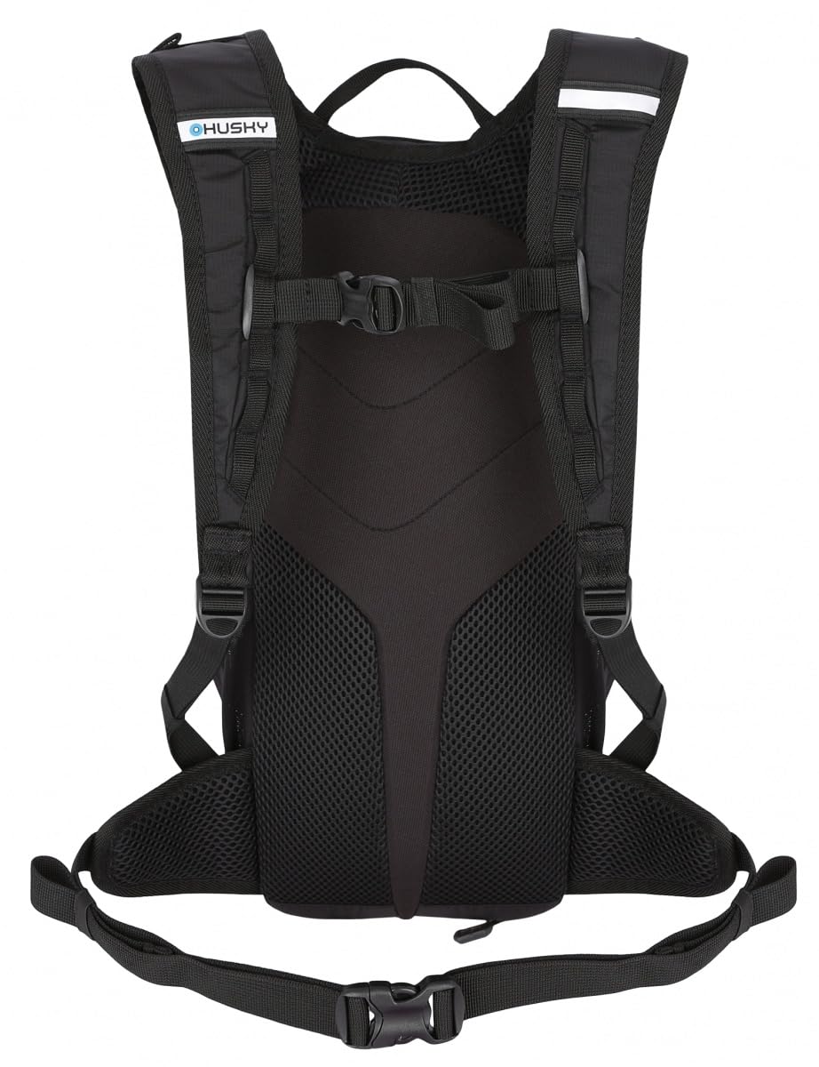 Husky Zaino da bicicletta da 10 l, leggero, robusto e impermeabile, con molto spazio, sistema di comfort e copertura antipioggia per ciclismo, trekking, escursionismo e viaggi