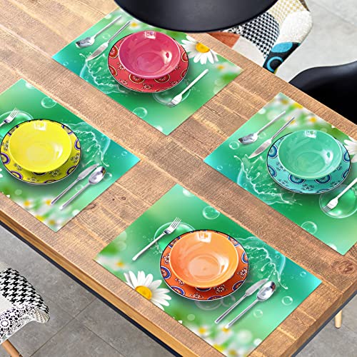 Set de table en camomille lot de 6 napperon de table résistant - 8