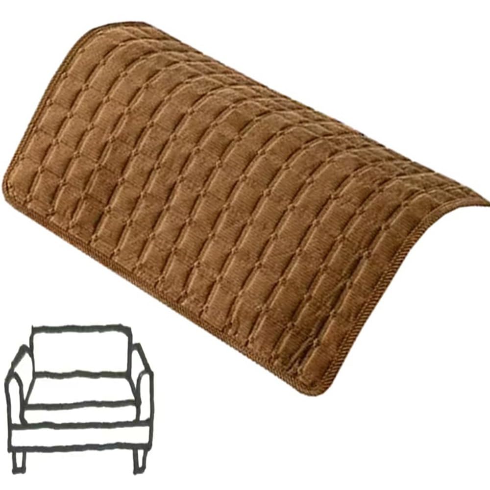 ILiemao Couch Cover, Sofa Covers Washable Slipcover Furniture Protector Non-Slip Recliner Chair Slipcovers Headrest/Backrest Cover, Seat Cover(Brown,60X60 cm/24X24 in)