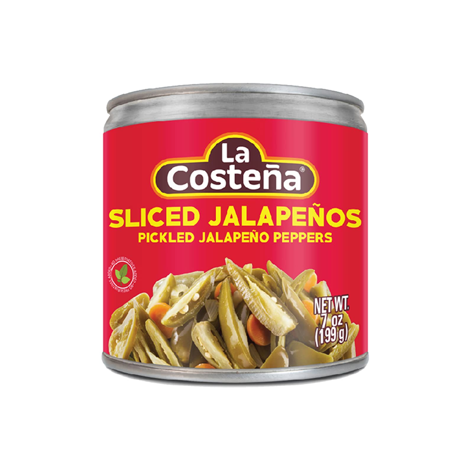 La Costeña Sliced Jalapeno Peppers - Pickled Jalapenos - Jalapeno Pepper - Hot Peppers for Mexican Food, Guacamole, Spicy Nacho & Taco Toppings, Enchiladas & Salsa - 7oz, 1 Pack Canned Jalapenos
