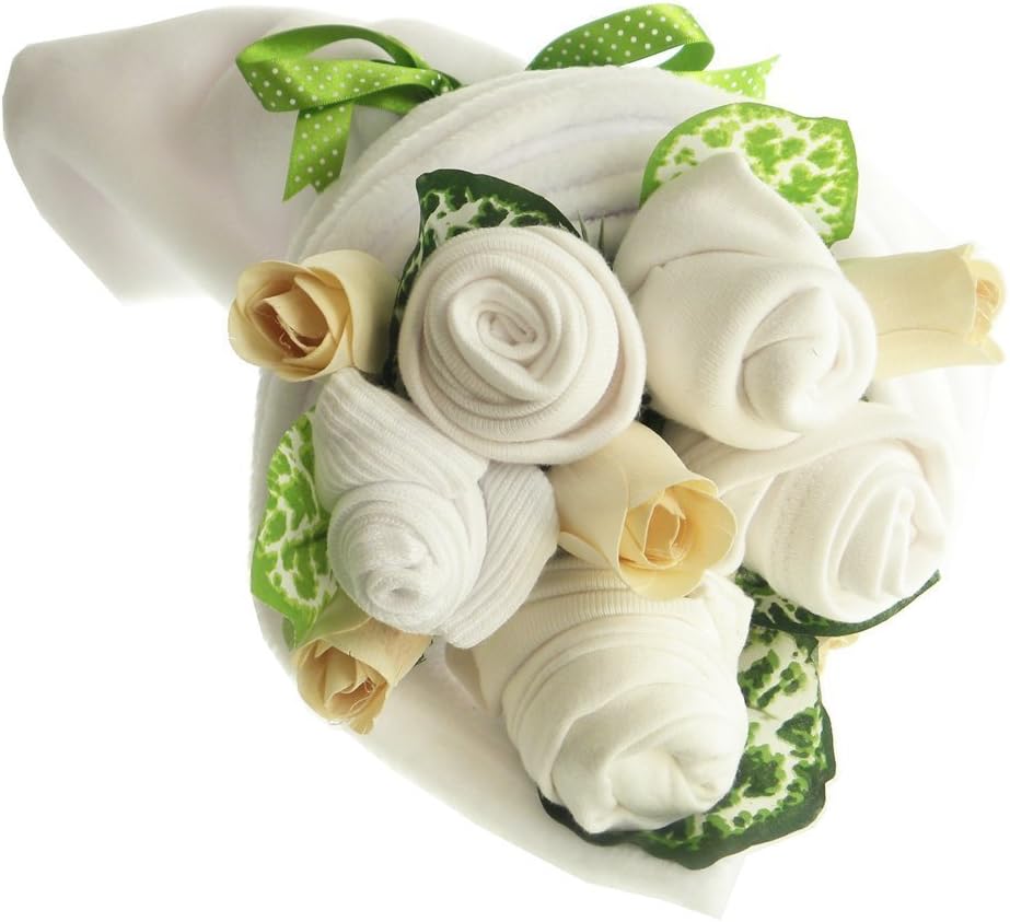 Traditional Baby White Clothes Bouquet